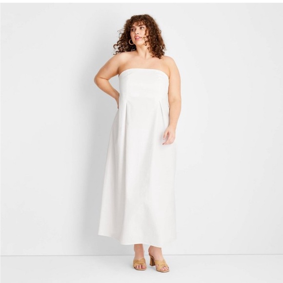 NWT Strapless Column Ankle-Length Dress from Future Collective | Jenee Naylor 16 - Picture 1 of 7